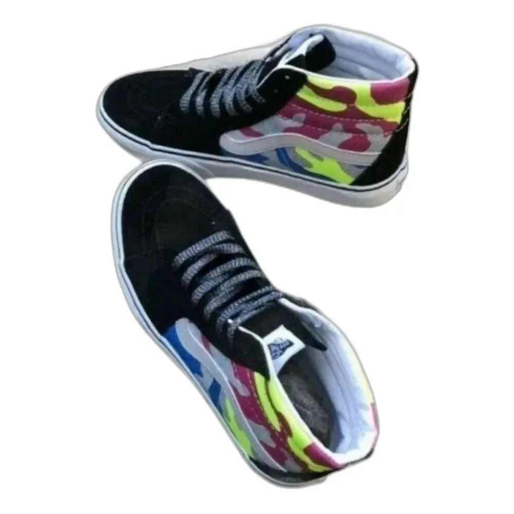 Vans men's shoes high tops  Sk8 Hi Platform After Dark Glitter Camo Mens 8